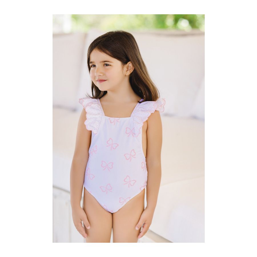 Sal and Pimenta Pink Bows Swimsuit