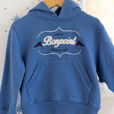 Barack Embroidered Hoodie Sweatshirt- Sea Blue