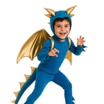 Band of the Wild Jade Blue and Gold Dragon Costume