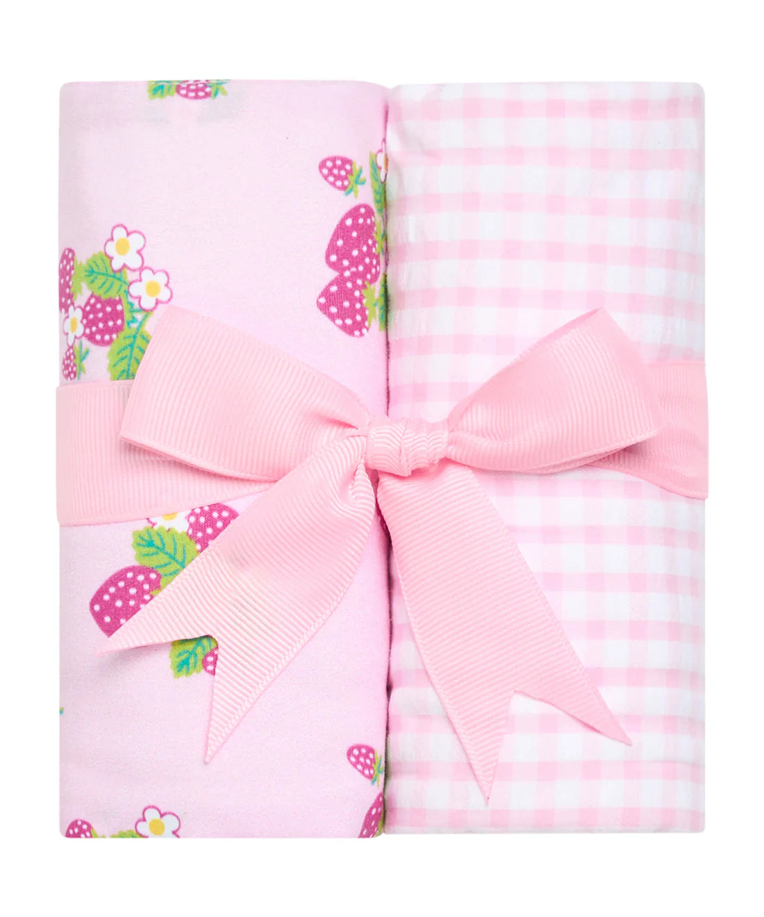 3 Marthas Strawberry Burp Cloth Set