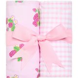 3 Marthas Strawberry Burp Cloth Set