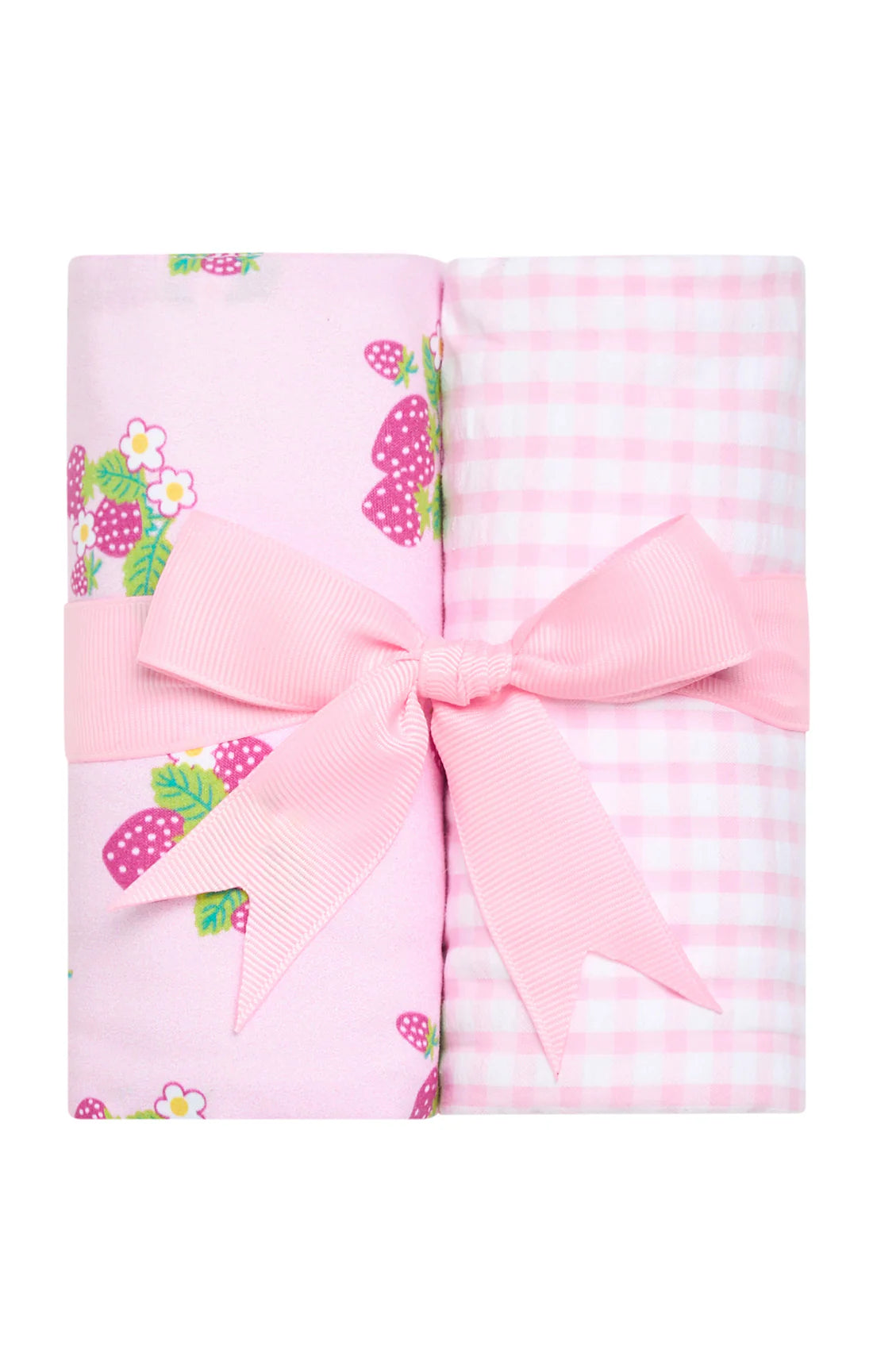 3 Marthas Strawberry Burp Cloth Set