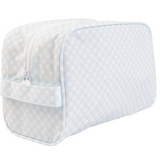 Apple Of My Isla The Dopp Kit- Blue Gingham
