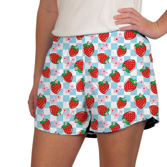Azarhia Steph Athletic Shorts - Strawberries