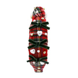 Poppyland Custom Red Plaid Knot Headband