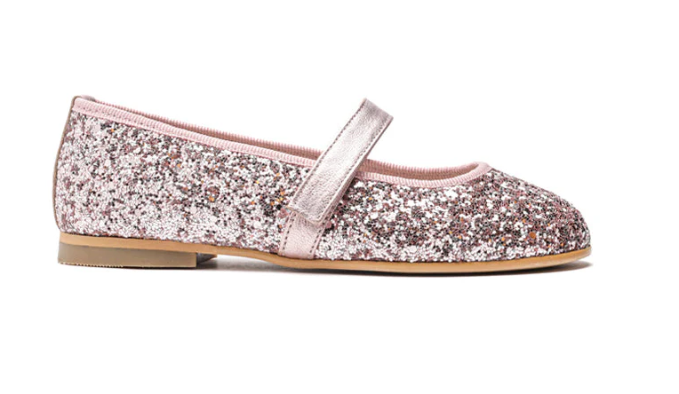 Children Chic Stella Rose Glitter Mary Janes