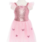 Great Pretenders Pink Sequins Butterfly Dress With Wings