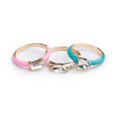 Great Pretenders Boutique Chic Crystal Cool Ring Set