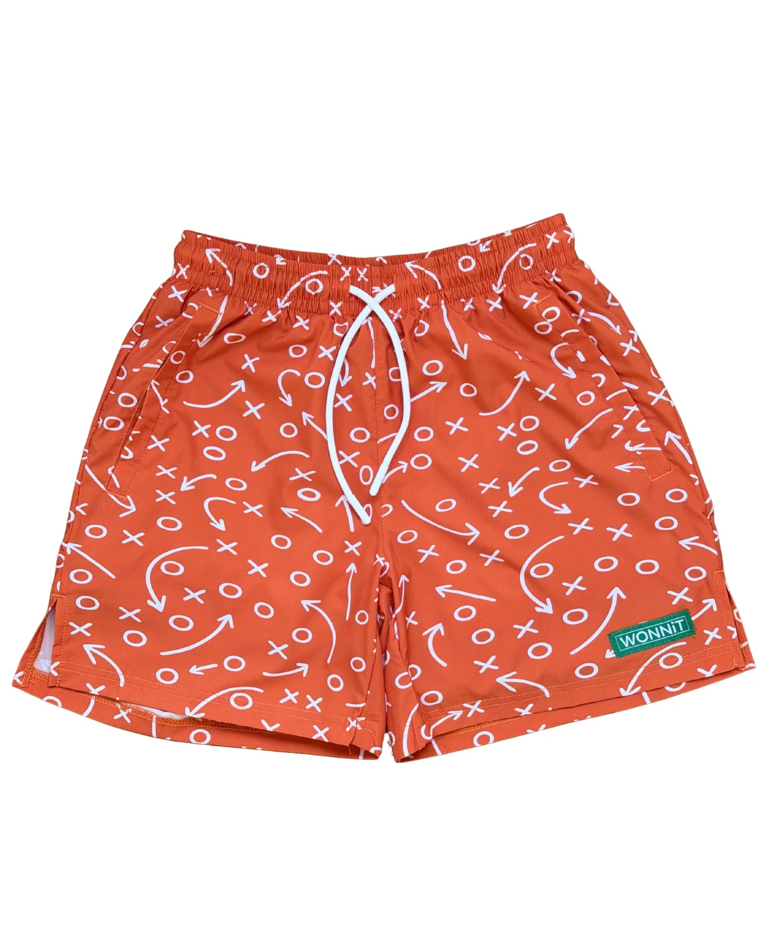 WONNiT Gettin' Route-Y Shorts- Orange 