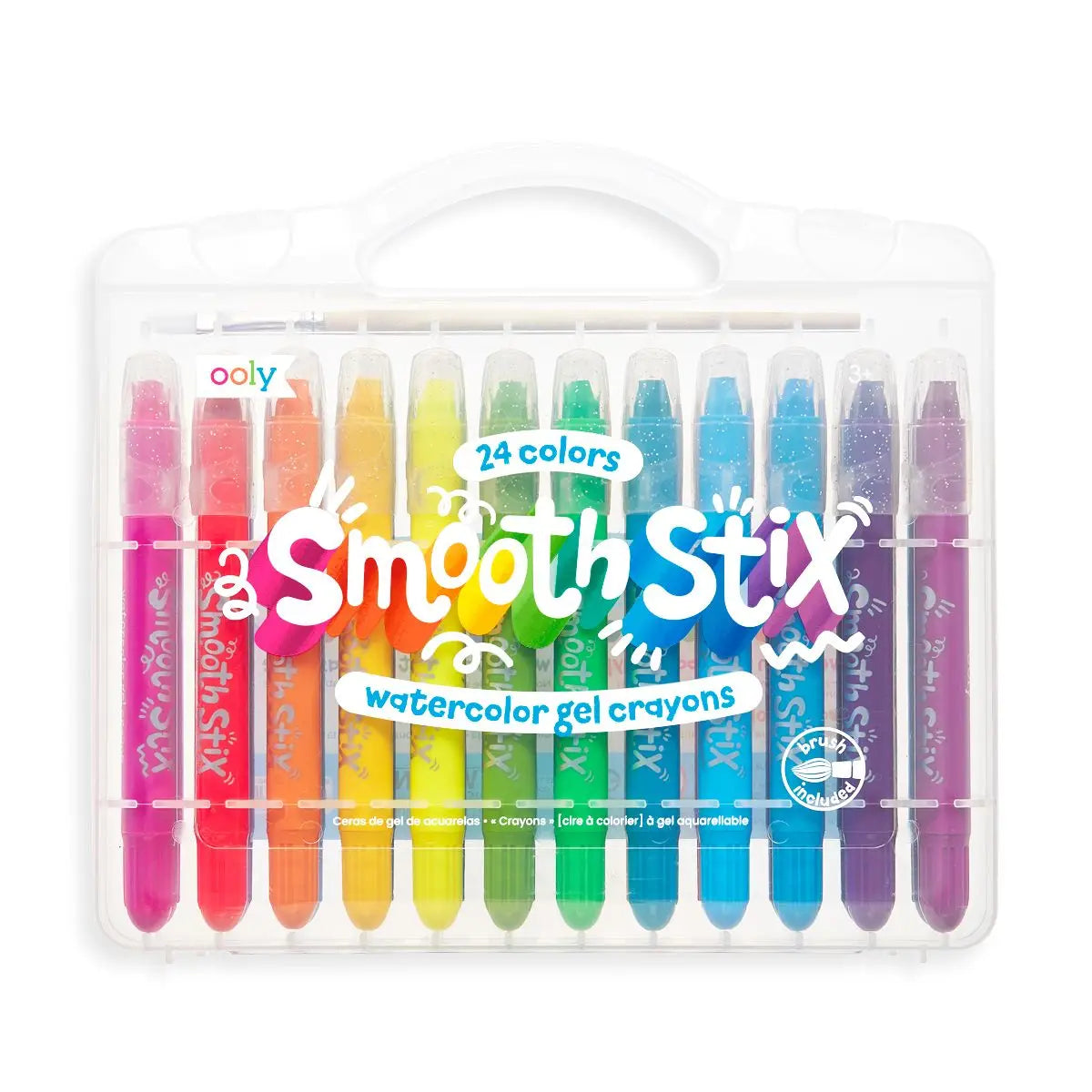 Ooly Smooth Stix Watercolor Gel Crayons- 24 Piece