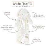 Bunnies By The Bay Bun Bun Bunny Buddy Blanket