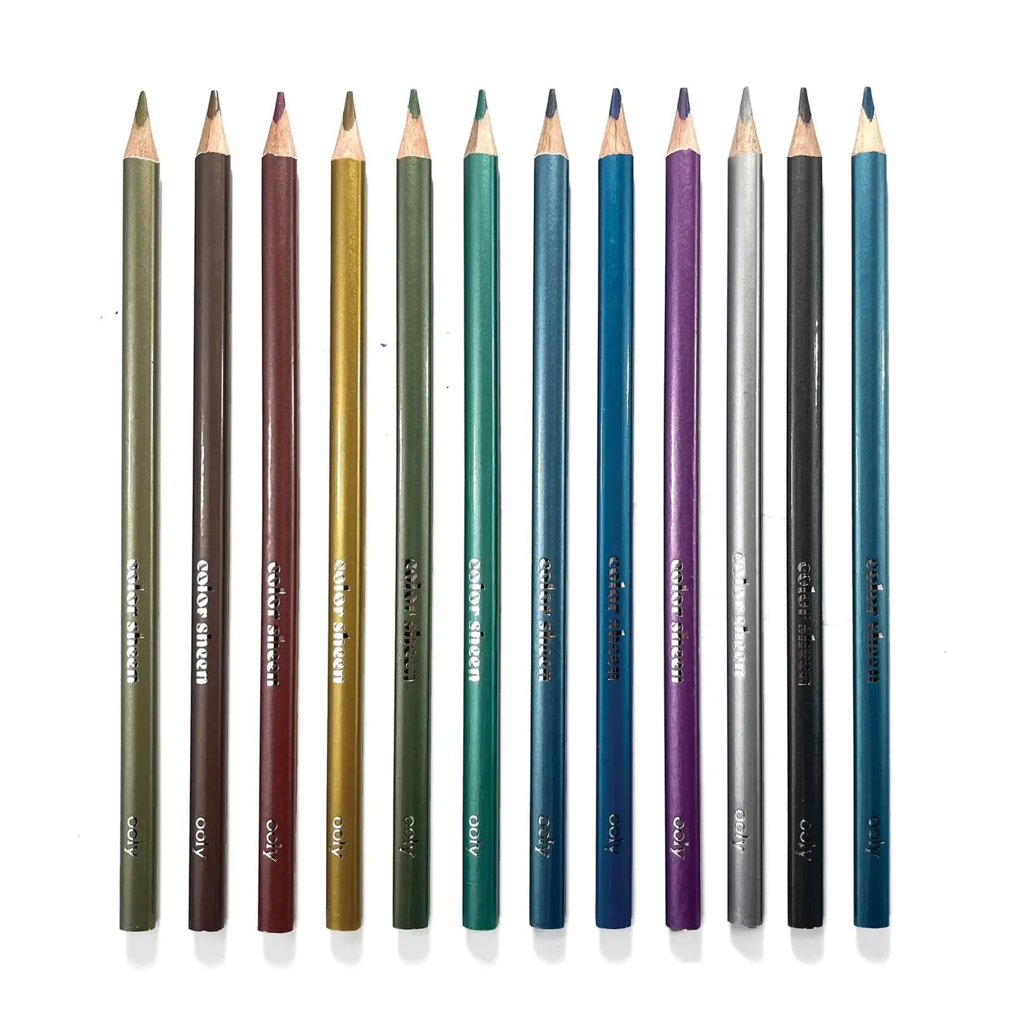 Color Sheen Metallic Colored Pencils- Set of 12