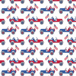 Parker Boys' Zipper Pajama - Patriotic Jeeps