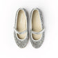 Children Chic Classic Glitter Mary Janes in Silver