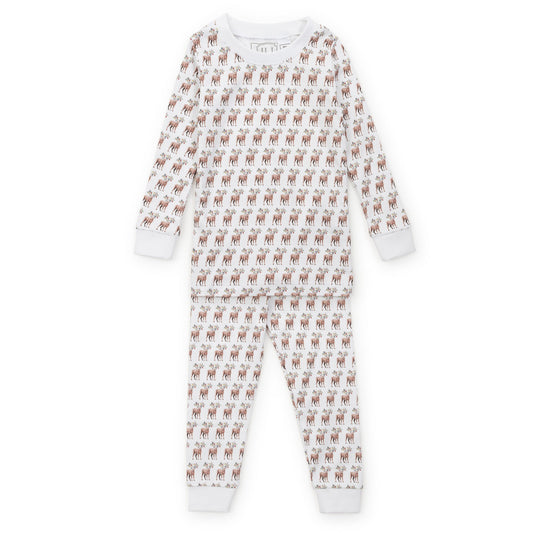 Lila and Hayes Grayson Boys' Pajama Pant Set - Festive Deer