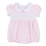 Magnolia Baby Little Sister Smocked Short Sleeve Bubble