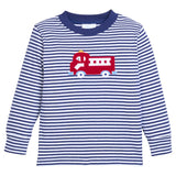 Little English Applique T-Shirt - Fire Truck
