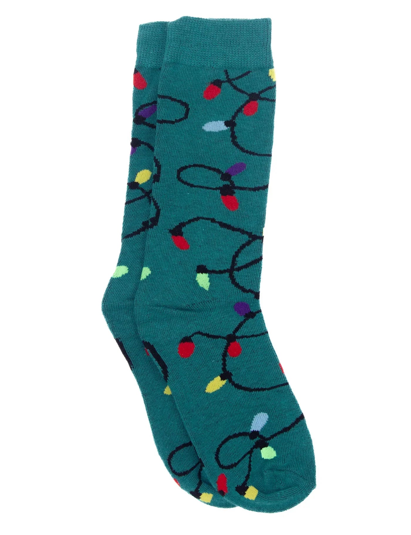 Properly Tied Lucky Duck Socks - Christmas Lights