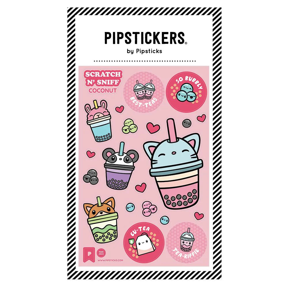 Pipstickers Bubbly Best-Teas Scratch n' Sniff 