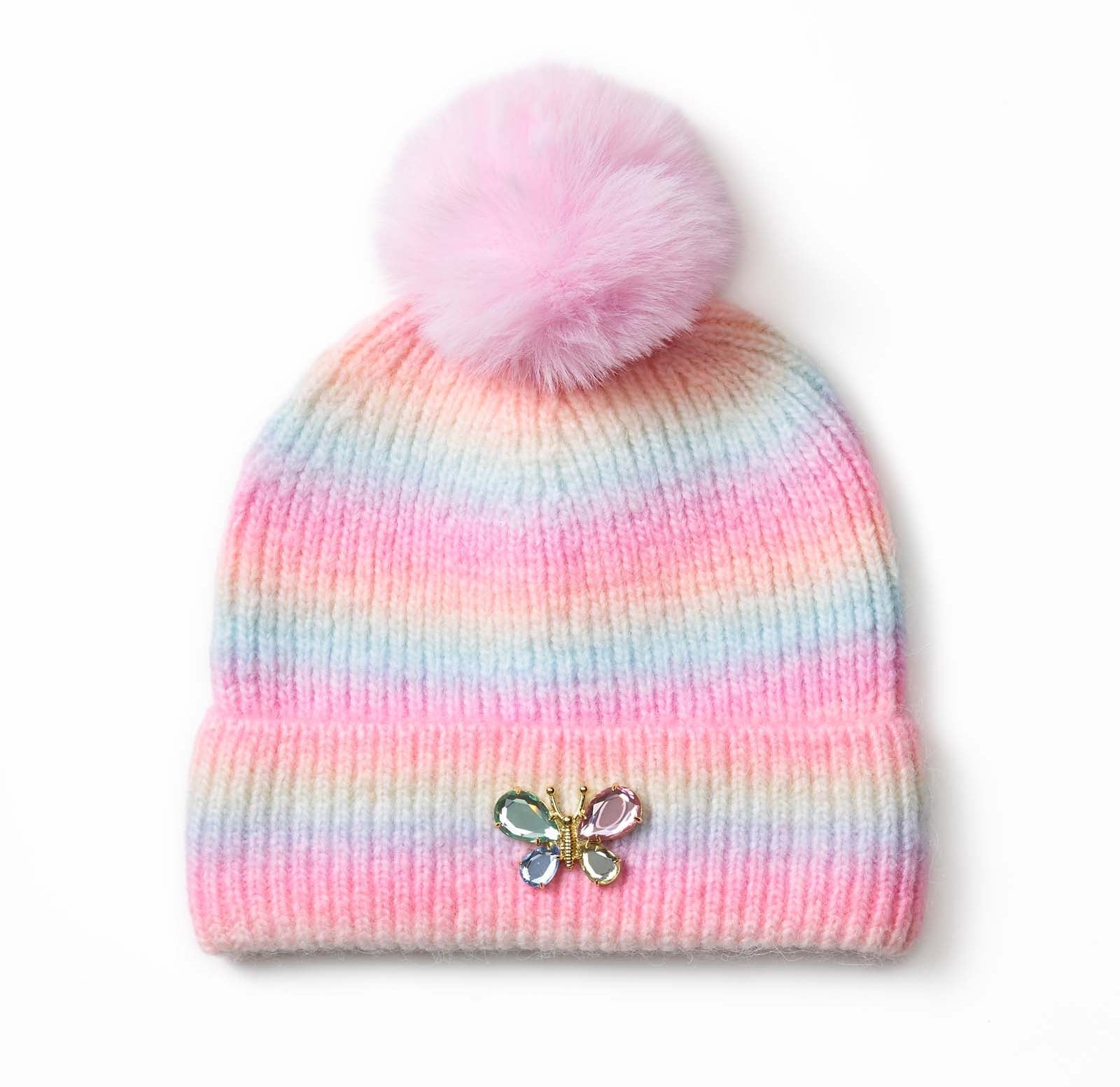 Super Smalls Pastel Rainbow Beanie