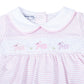 Magnolia Baby Hoppity Hop Classics Pink Smocked Girl Footie