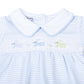 Hoppity Hop Classics Blue Smocked Boy Footie