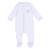 Magnolia Baby  Harvest Blessings Footie- Light Blue 