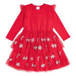Sweet Wink Peppermint Swirl Sequin Tutu Dress