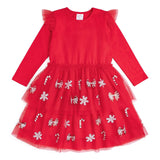 Sweet Wink Peppermint Swirl Sequin Tutu Dress