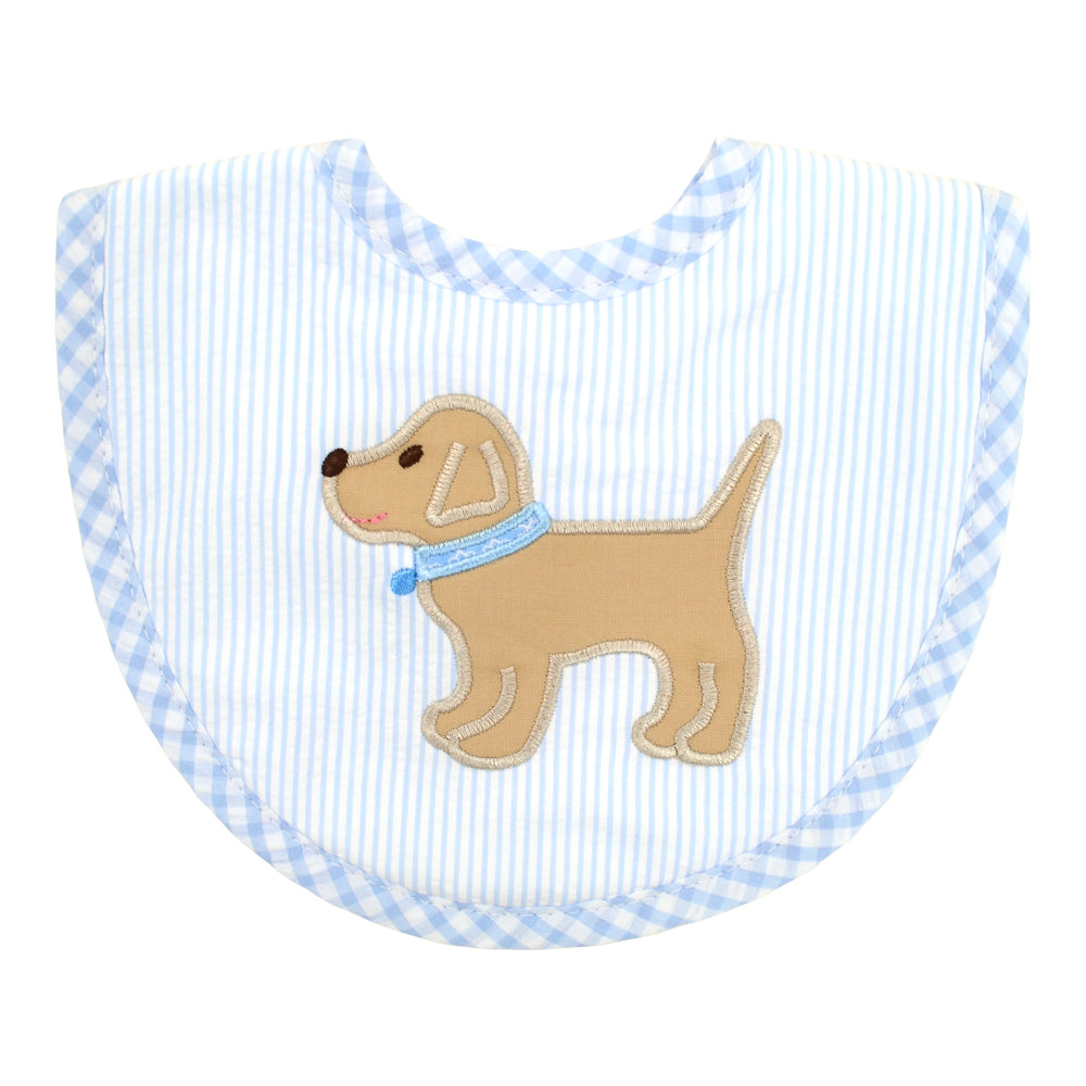 3 Marthas Blue Lab Medium Bib