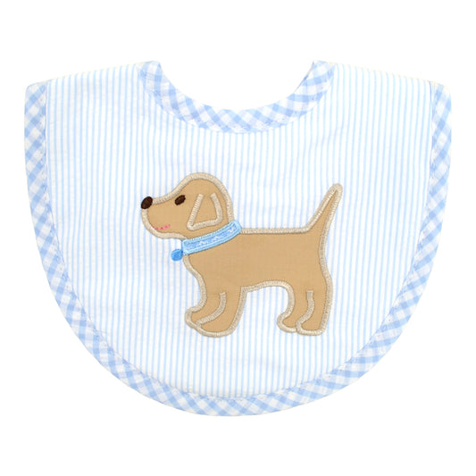 3 Marthas Blue Lab Medium Bib