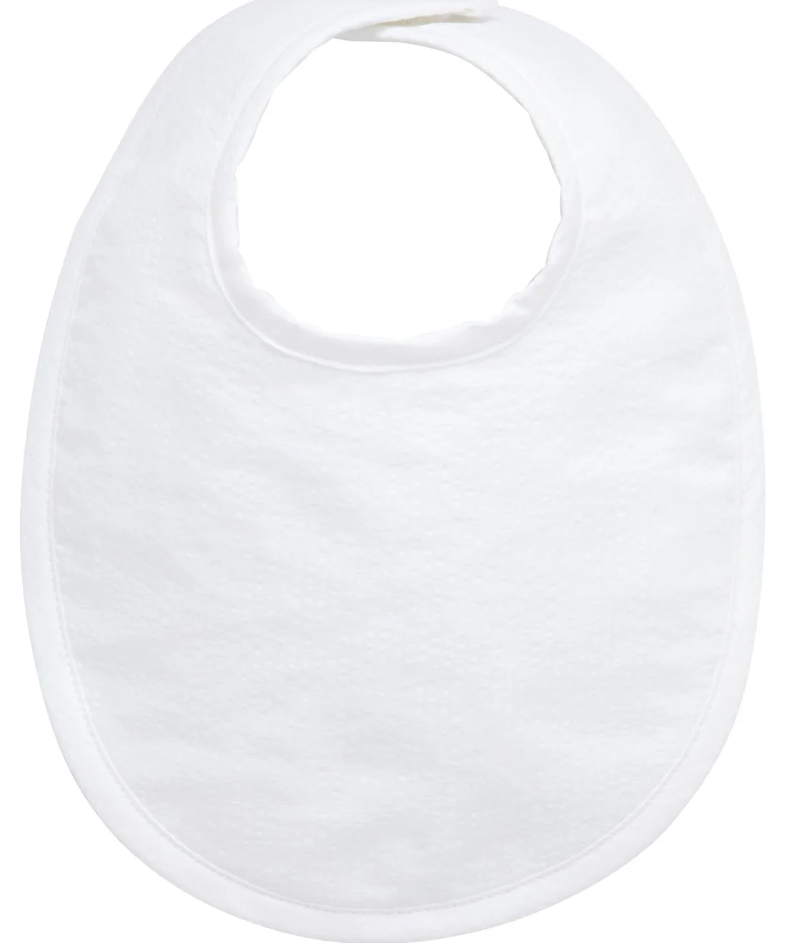 3 Marthas White Seersucker Stripe Basic Bib