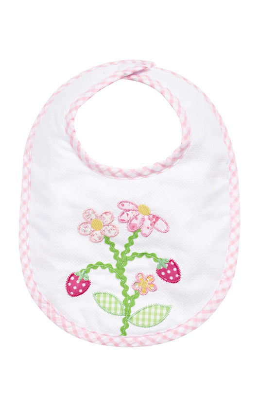 3 Marthas Strawberry Applique Basic Bib