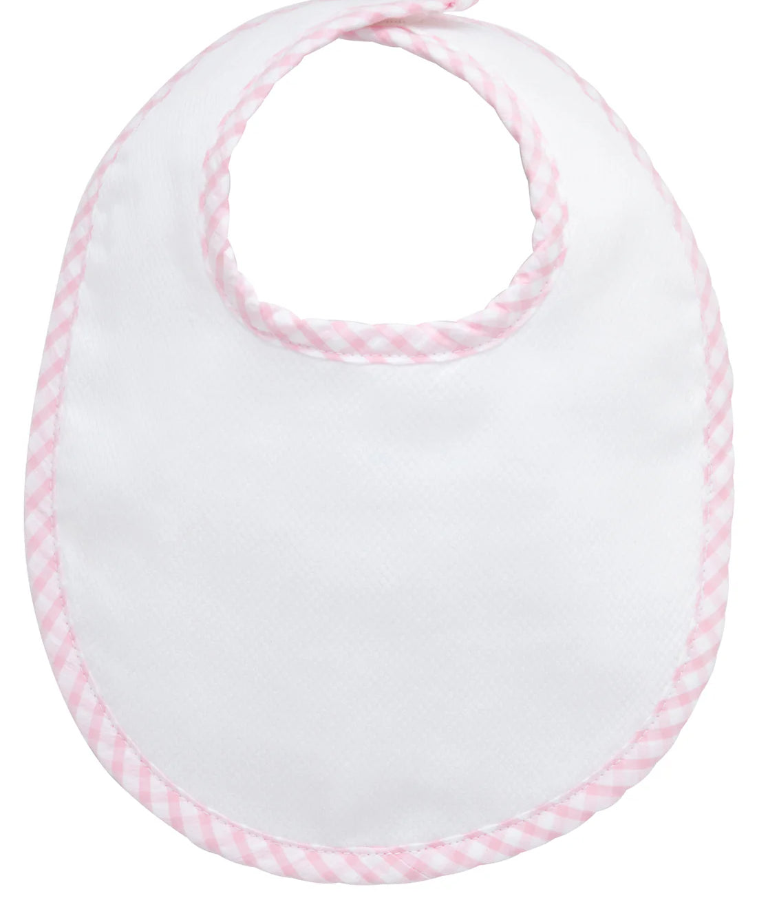 3 Marthas Pink Big Check Basic Bib