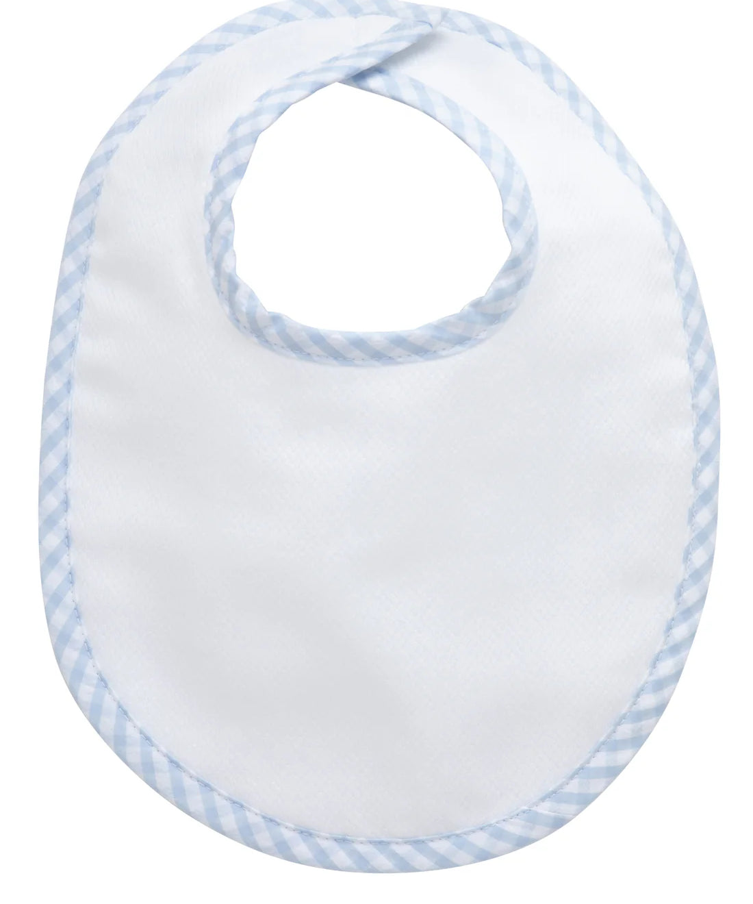 3 Marthas Blue Big Check Basic Bib
