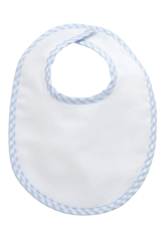 3 Marthas Blue Big Check Basic Bib