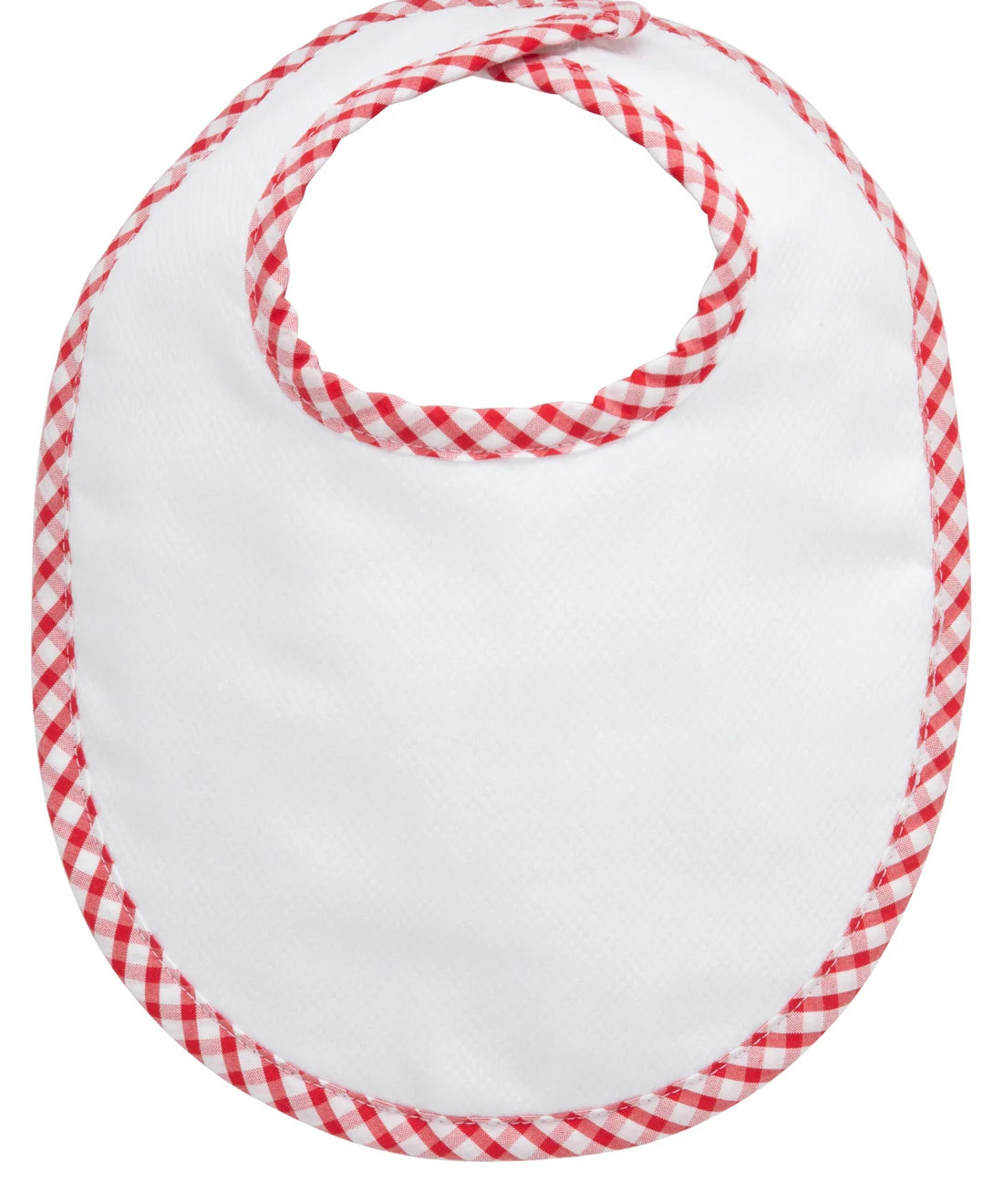 3 Marthas Red Big Check Basic Bib