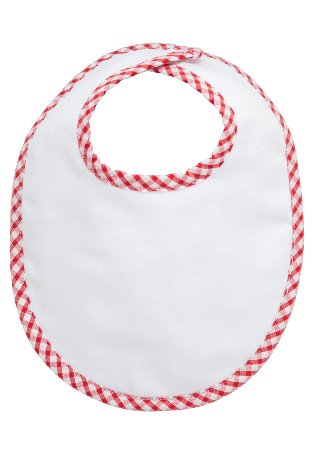 3 Marthas Red Big Check Basic Bib
