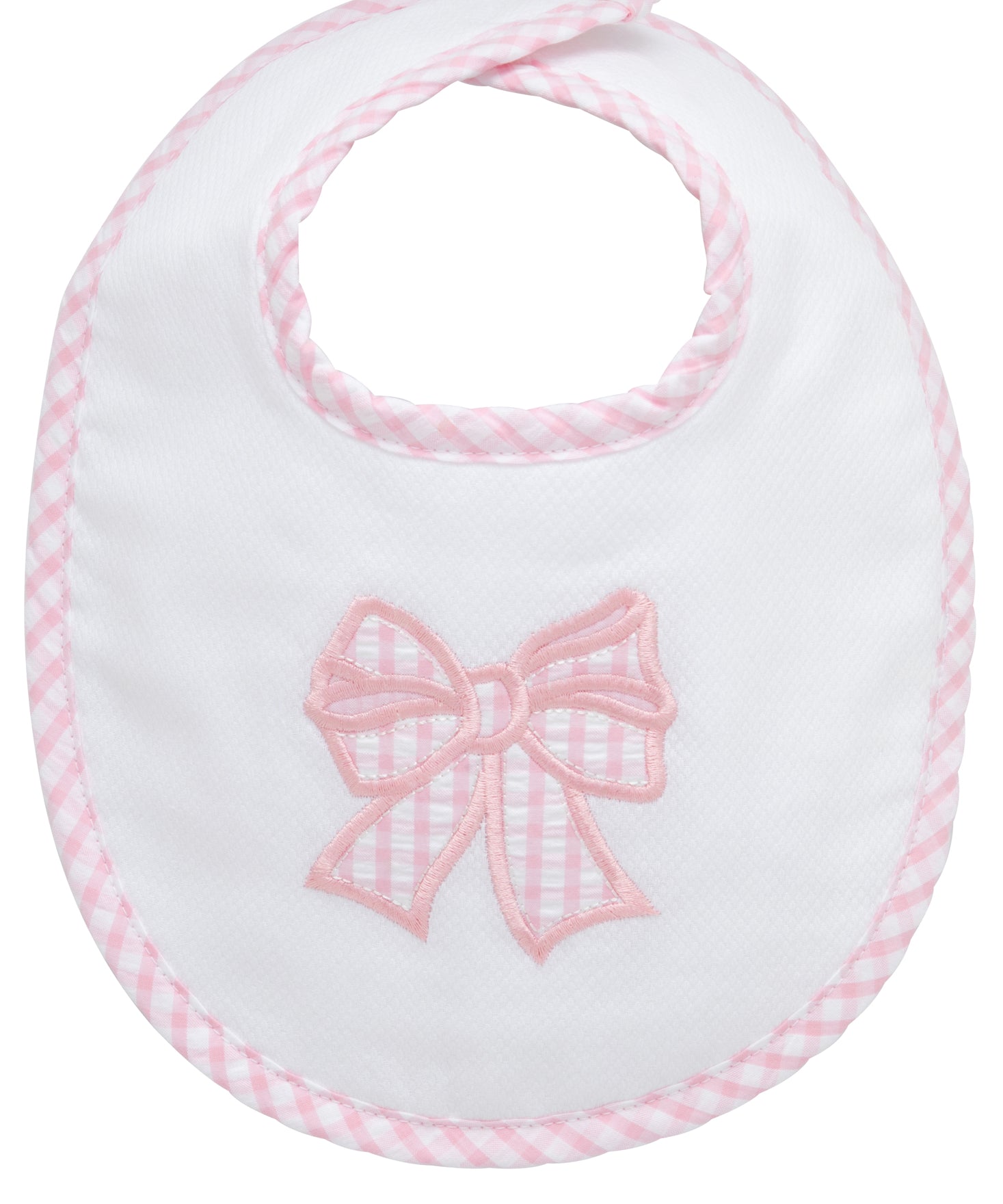 3 Marthas Pink Bow Bib