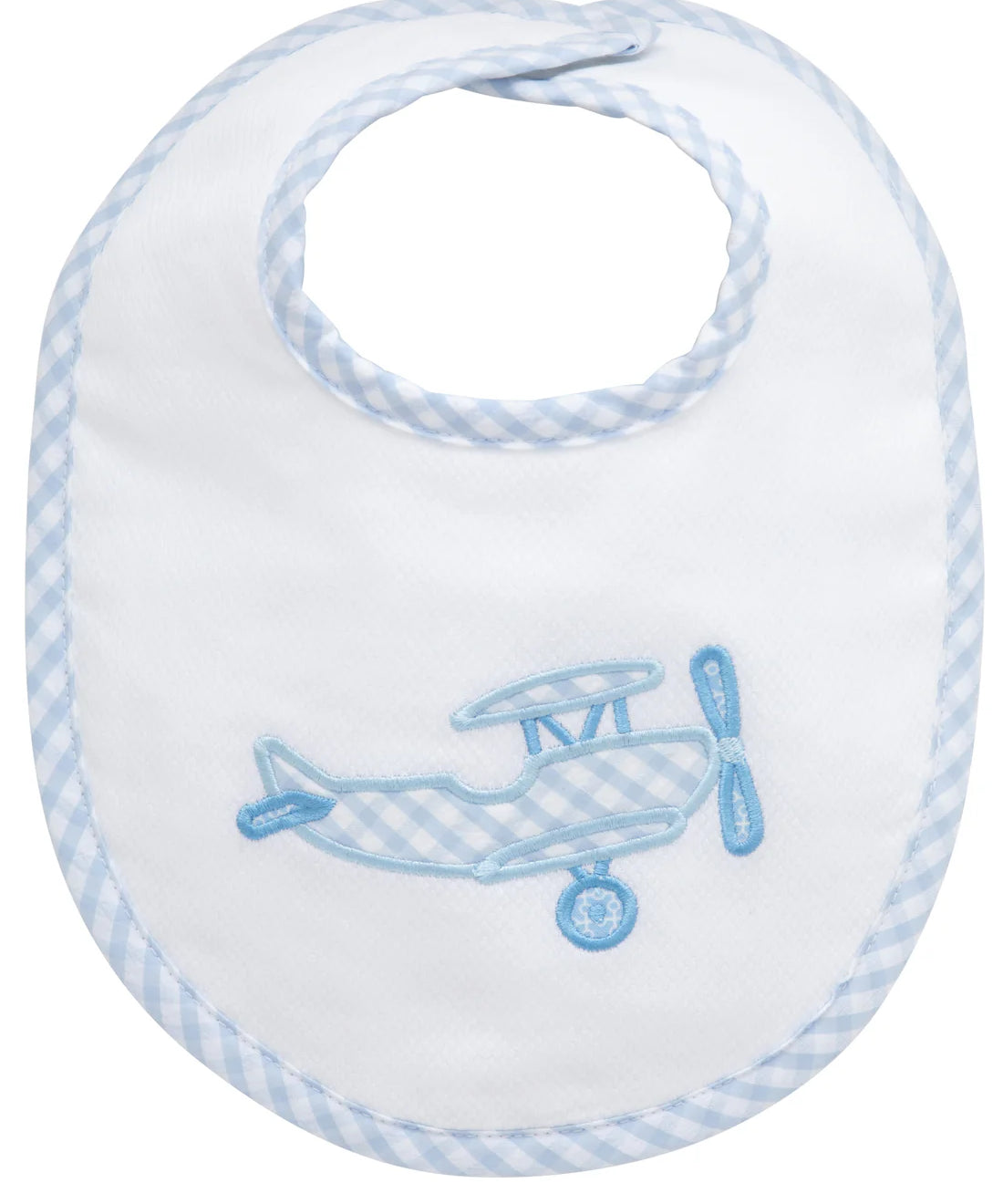 3 Marthas Applique Basic Bib- Airplane 