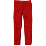 Velvet Leggings- Red