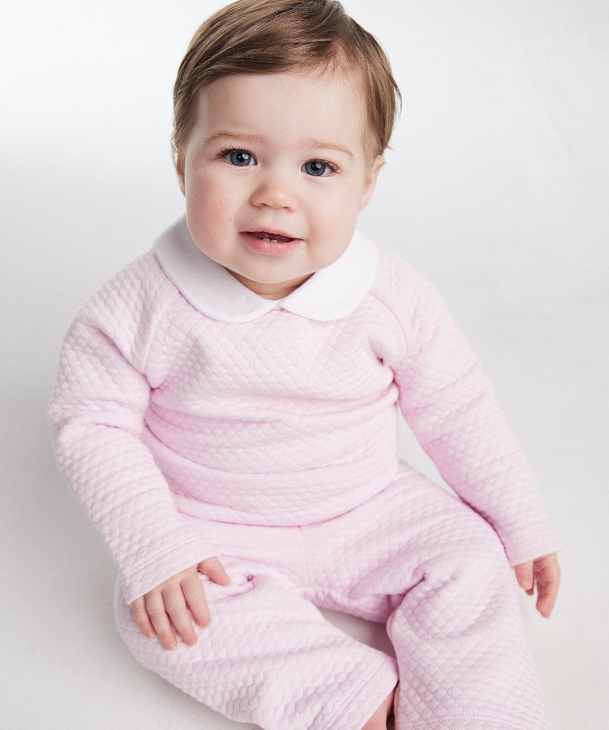 Quilted Pant Set - Light Pink