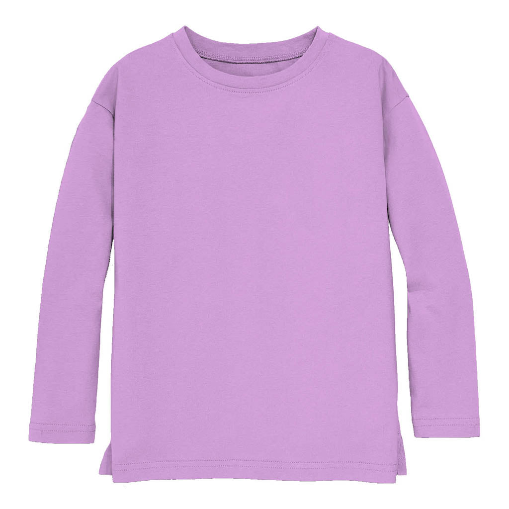 Azarhia Long Sleeve Tee- Lavender French Terry