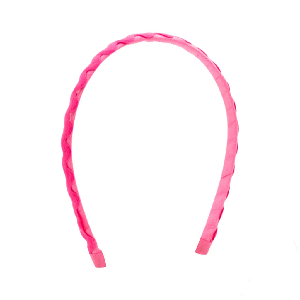 Wee Ones Ric Rac Trim Headband- Hot Pink