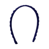 Wee Ones Ric Rac Trim Headband- Navy