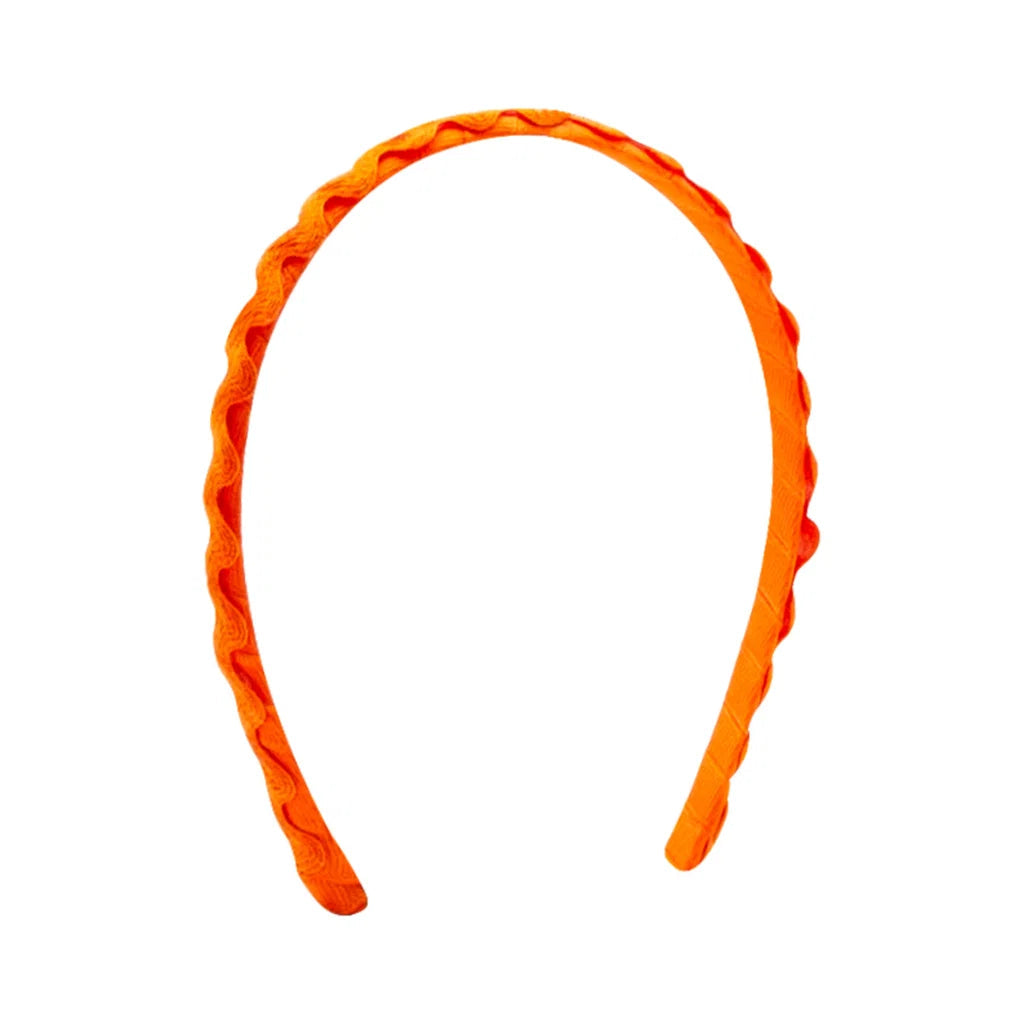 Wee Ones Ric Rac Trim Headband- Orange