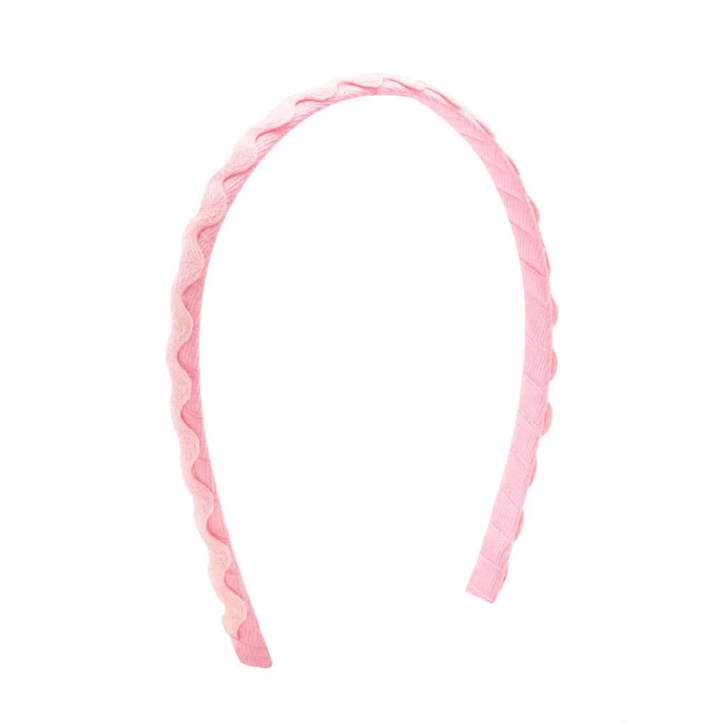 Wee Ones Ric Rac Trim Headband- Pearl