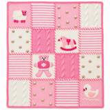 Pink Patchwork Baby Blanket