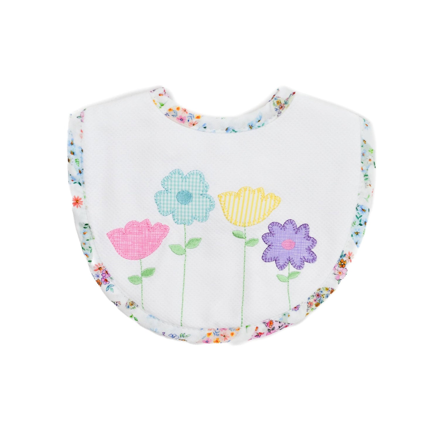 3 Marths Flowers Baby Bib