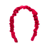 Wee Ones Ruffle Satin Headband- Red